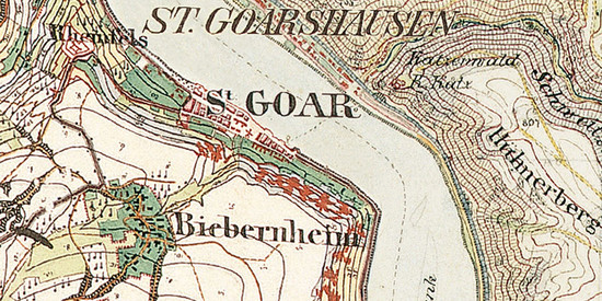 Ausschnitt aus der Preußischen Kartenaufnahme 1:25 000 (1843-1878)