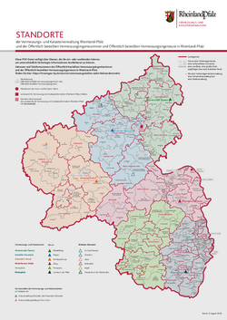 Standorte der VermKV und ÖbVI in RLP
